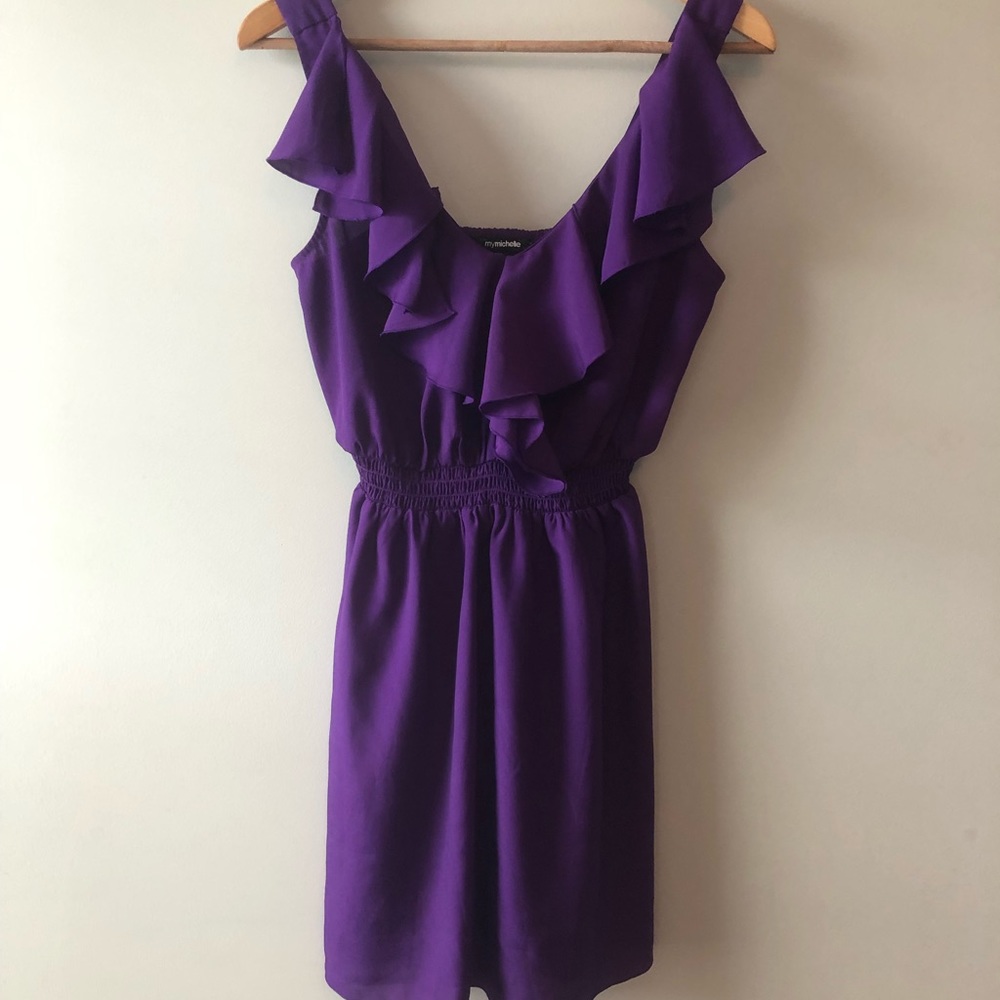 Purple Ruffle Dress Size Medium